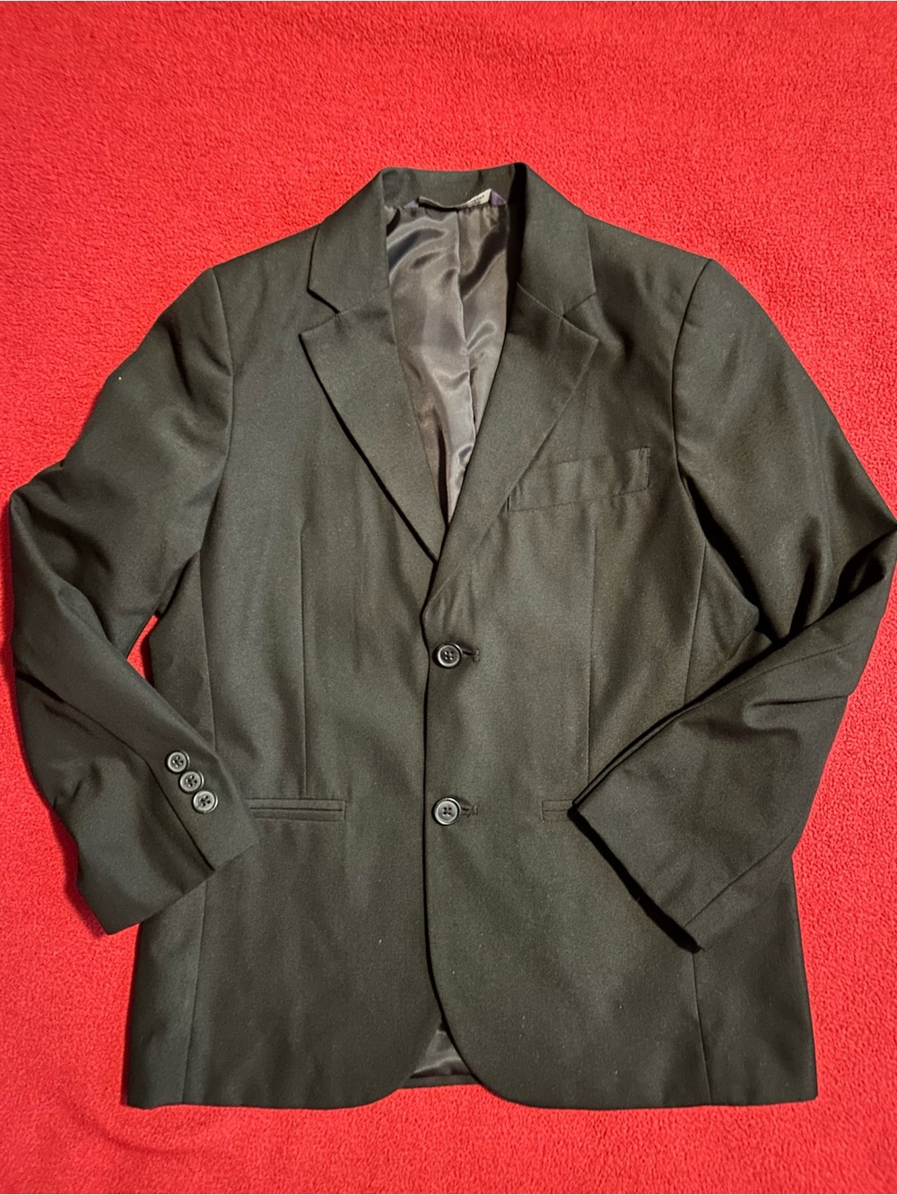 Classic Cherokee Black Two-Button Blazer